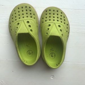 Green native shoes